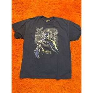 Batman Graphic Tee Mens XL Black Vintage Comic Villains Joker Catwoman Shirt